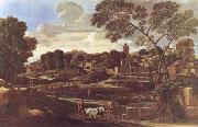 Nicolas Poussin Landscape with the Funeral of Phocion oil